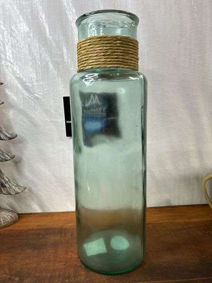 Unusual made in Spain Handmade from recycled glass VASE