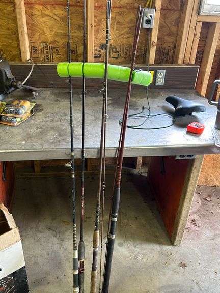 (4) Rods -see brands in pics - McNatt Real Estate