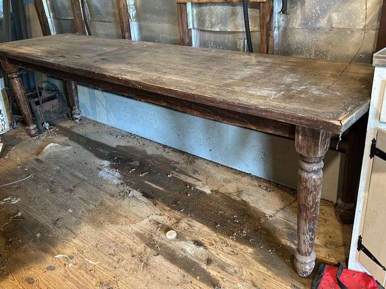 Exceptional old farm table