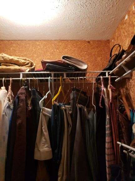 Closet full of clothes/SHOES