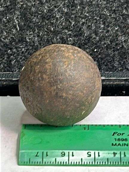 Old steel musket ball