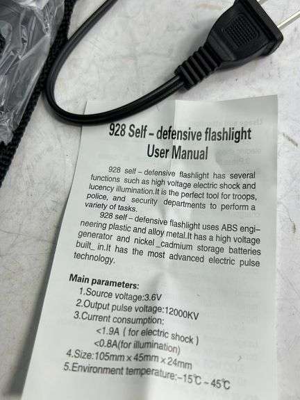 New! 928 Self-defense Tazer flashlight -working !