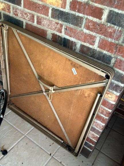 Folding card table