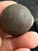 Old steel musket ball