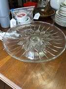 12" Footed CAKE STAND Cake Platel Canfield Diamond cake stand