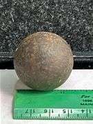 Old steel musket ball
