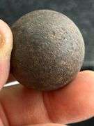 Old steel musket ball
