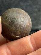 Old steel musket ball
