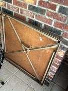 Folding card table