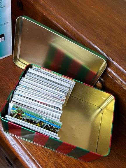 Unsearched can of sports cards