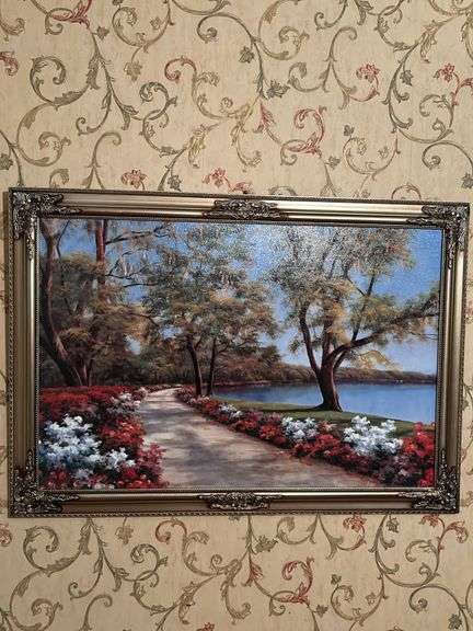 Metal wall decor and beautiful picture