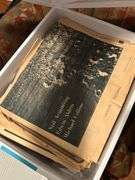 Under bed storage -storage container with newspaper memorabilia