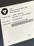 VIZIO Flatscreen TV W/remote-Visio Soundbar and Sony Super acoustical woofer
