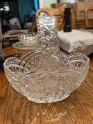 Gorgeous crystal glass basket