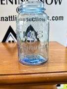 Very RARE ATLAS BLUE Block letter Strong  Shoulder quart