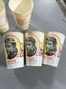 3 Burger King The Fonz cups & 2 1975 AL and AU McDonalds football schedule cups