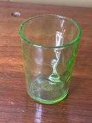 Uranium depression snuff glass jar -shot glass -RARE