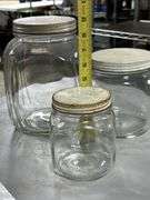 Super set of Duraglass old canister jar set !
