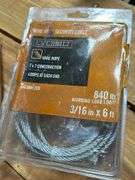 (2) 7x7 Everbilt Wire rope w/loops on each end