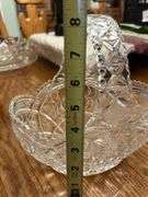 Gorgeous crystal glass basket