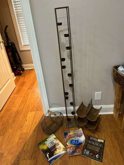 Wrought iron decor and mags