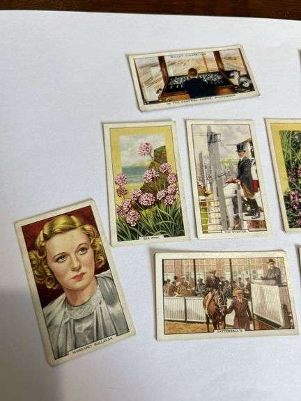 10- old cigarette tobacco trading cards