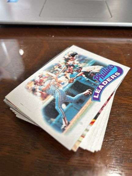 Stack of vintage baseball and large stack of assorted baseball