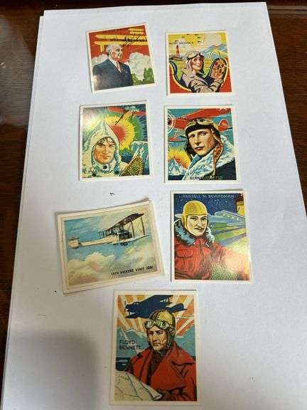 7 Chew gum trading cards -see all photos