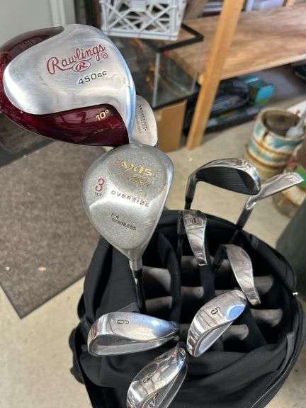 Nice Golfsmith bag with namebrand clubs see photos