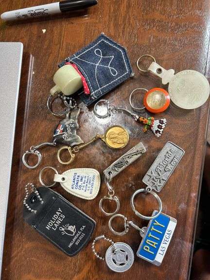 12 neat keychains done with adv
