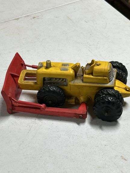 AUBURN RUBBER TOY STEAM SHOVEL TRACTOR DOZER VINTAGE