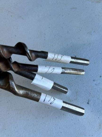 Auger bits -11/16-1/2”-1” & 11/8 “