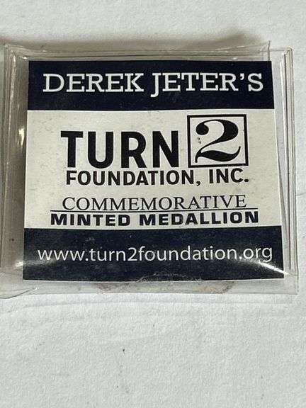 Derek Jeter Minted Medallion from The Turn 2 Foundation -