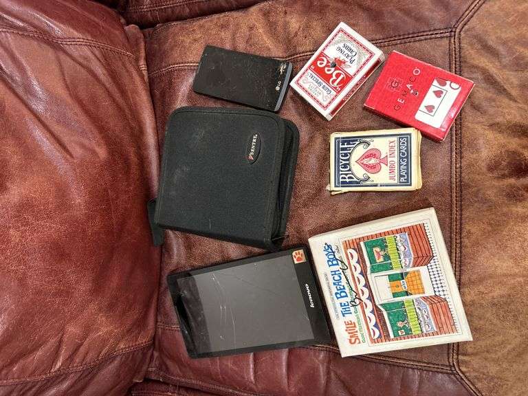 Lenovo -CD’s-playing cards LG -Smile Beach boys collectibles in box