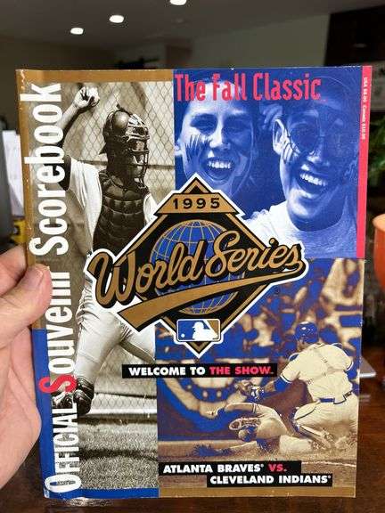 1995 World Series Braves vs Indians official scorebook