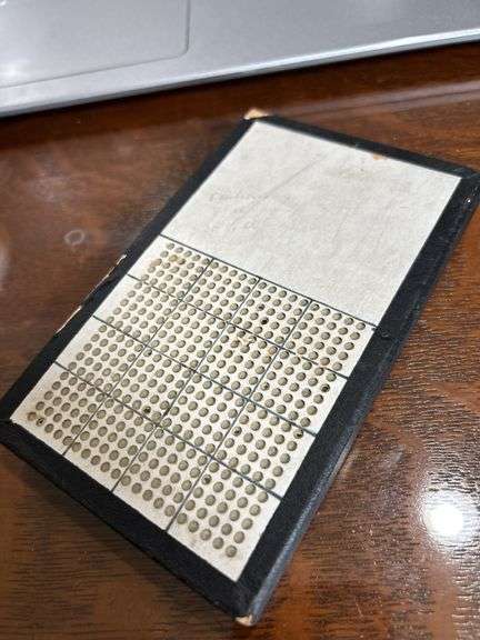 Early unpunched pool room punch board