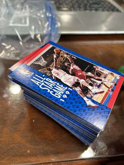 Large stack of 1991 Fleer basketball card lot