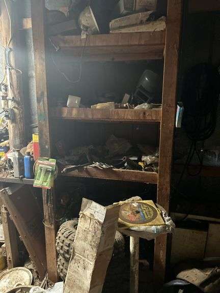 Contents of shelf and work bench