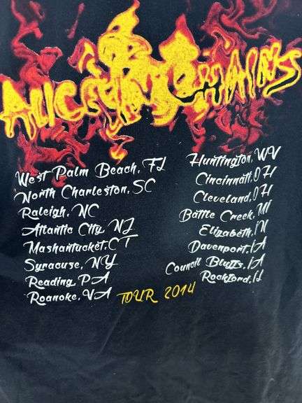 2014 Alice In Chains concert shirt Delta tag Size L