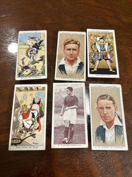 Lot of 6 Players & Churchman’s Cigarette cards