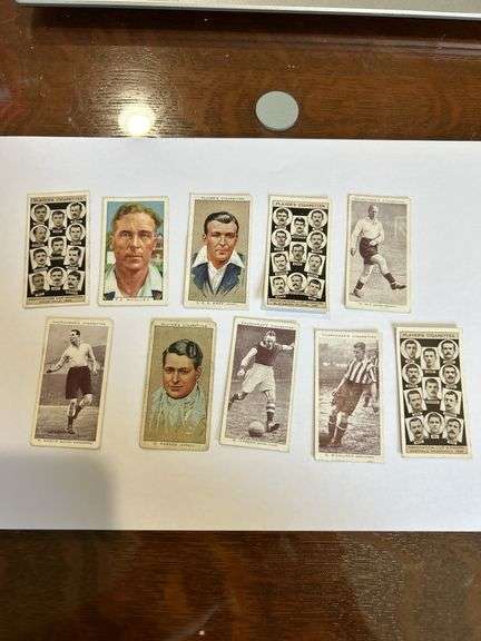 10- old sports cigarette tobacco trading cards