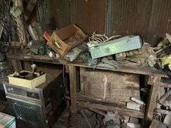Contents of shelf and work bench