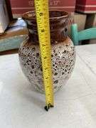 Gorgeous 1983 Glazed brown stoneware  artist signed
