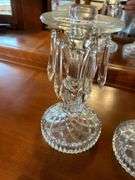 Gorgeous candle stands with glass prisms