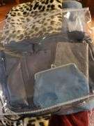 Vintage purse & throw blankets