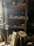 Contents of shelf and work bench