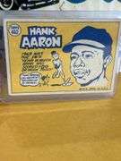 Hank Aaron card in top loader -see photos