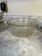 Set of vintage frosted grape w/oak leaf pattern 3pc nesting bowls