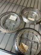 Sterling silver ring coasters set 4