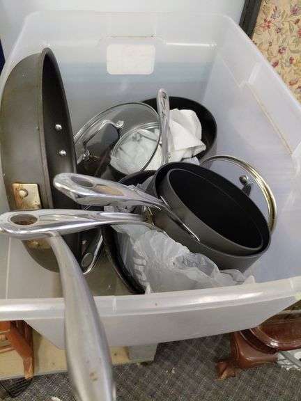 Tote of Cuisinart cookware